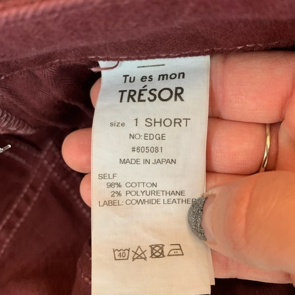 TU ES MON TRÉSOR Velvet Side Bow Jeans 26 - Picture 9 of 12